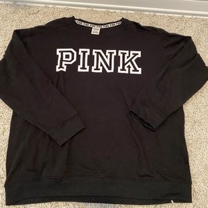 Pink crewneck sweatshirt